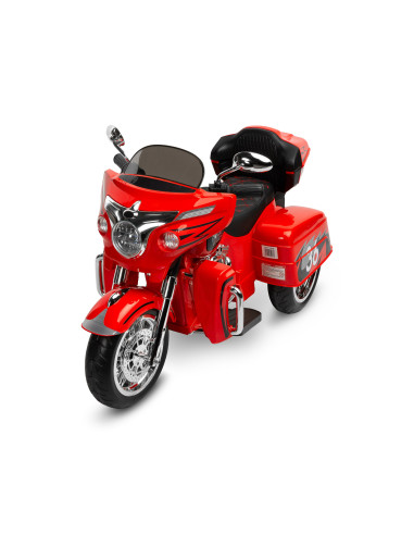 Motocicleta cu roti din spuma EVA Toyz RIOT 12V Rosie,TOYZ-71590
