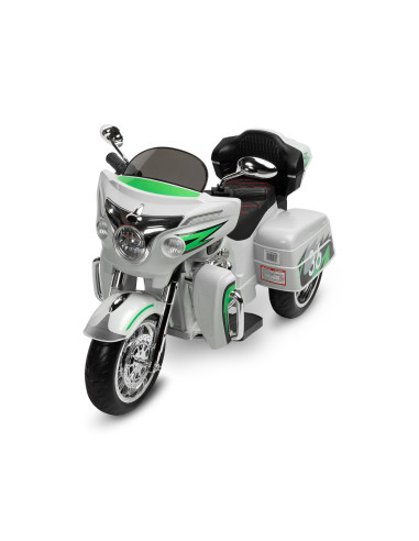 Motocicleta cu roti din spuma EVA Toyz RIOT 12V Gri