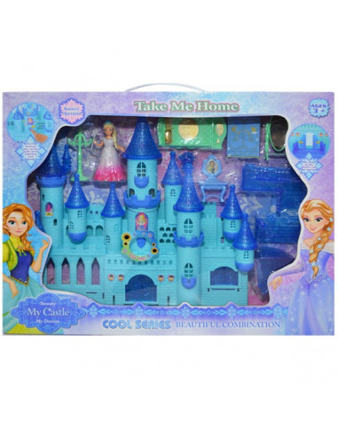 Castel Muzical Mare, 46X9X36 Cm, Albastru,24411