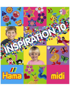 Carte cu modele colorate HAMA MIDI, INSPIRATII 10,Ha399-10
