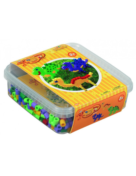 DINOSAURI - 600 margele HAMA MAXI in cutie de cadou,Ha8742