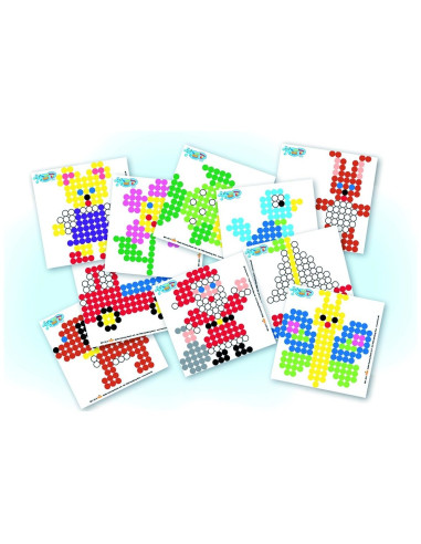 MOTIVE si PATRAT MARE - 2 plansete transparente HAMA MAXI,Ha8282