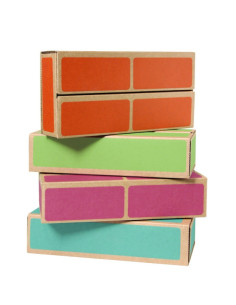 Caramizi din carton CWR, set de 20 bucati, multicolor,CWRF102