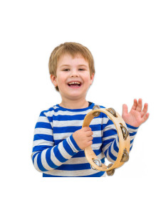 Tamburina fara piele - inel cu 6 perechi de zurgalai,Vin5260 2