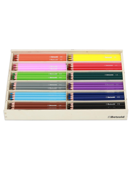 Set de 144 creioane triunghiulare groase,Vin12465