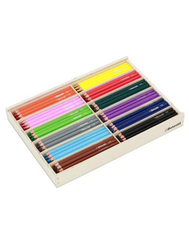 Set de 144 creioane triunghiulare groase,Vin12465