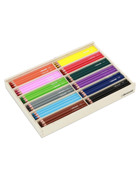 Set de 144 creioane triunghiulare groase,Vin12465