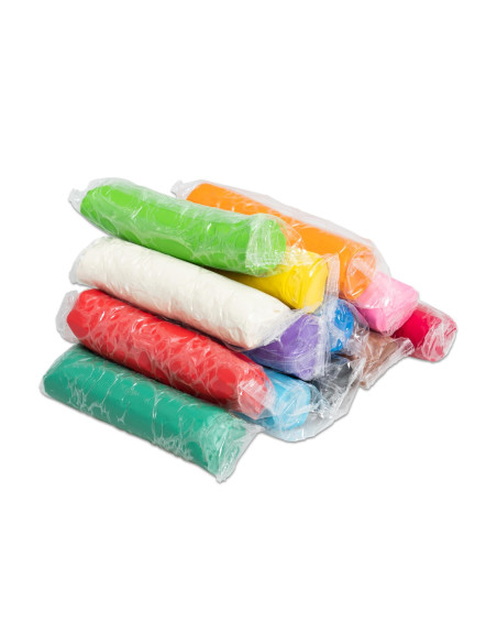 Plastilina 13 culori, in galeata - 1,4 kg,Vin760074