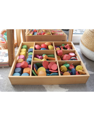 Tava de sortare din lemn cu 7 compartimente,CD74055