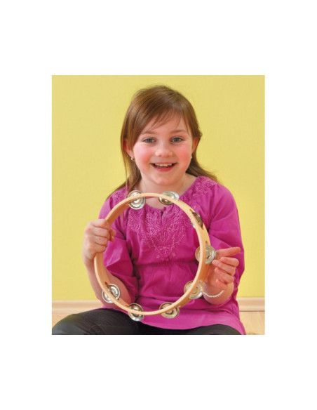 Tamburina fara piele - inel cu 8 perechi de zurgalai,Vin5261