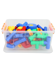 Vehicule realizate din tuburi de conectare, set de 64 de 2