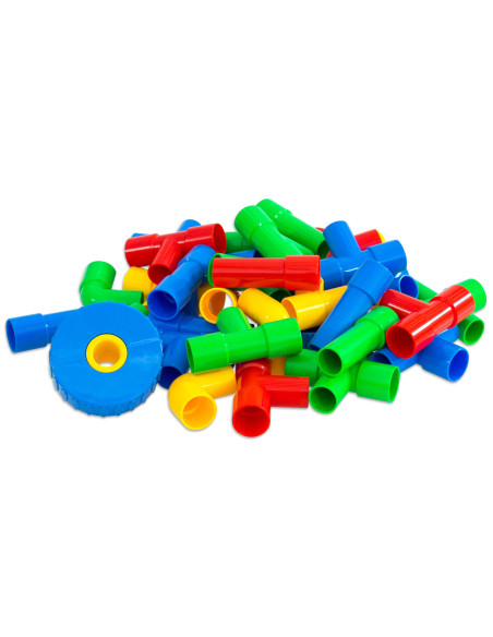 Vehicule realizate din tuburi de conectare, set de 64 de