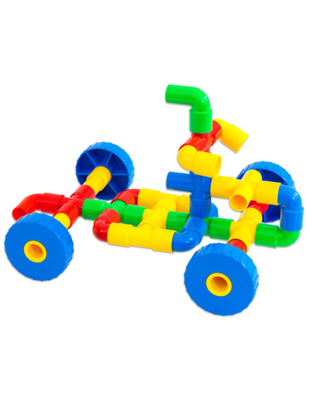 Vehicule realizate din tuburi de conectare, set de 64 de