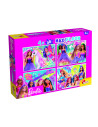 Puzzle de colorat maxi - Barbie (4 x 48 de piese),L99467