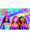 Puzzle de colorat maxi - Barbie (4 x 48 de piese),L99467