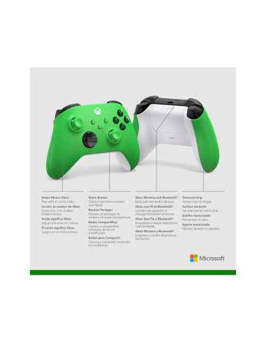 MS Xbox X Wireless Controller EN FR DE IT PL PT RU ES gu EMEA 1 License "QAU-00091"