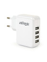 ALIMENTATOR retea 220V GEMBIRD, universal, 4 x USB, maxim 3.1A