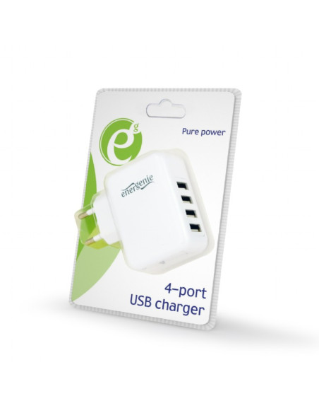 ALIMENTATOR retea 220V GEMBIRD, universal, 4 x USB, maxim 3.1A