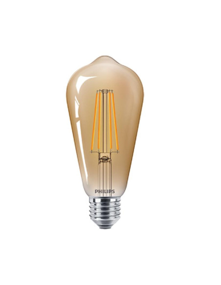 BEC LED Philips, soclu E27, putere 5.5W, forma stil lampa TV