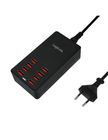 ALIMENTATOR retea 220V LOGILINK, universal, 8 x USB, maxim