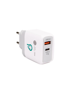 INCARCATOR retea SPACER Quick Charge 18W, USB Type-C PD+ USB 2