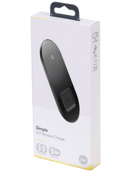 INCARCATOR wireless Baseus Simple 2 in 1 Qi 18W