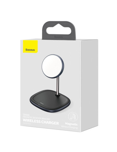 INCARCATOR wireless Baseus Swan Qi 15W, incarcare MagSafe