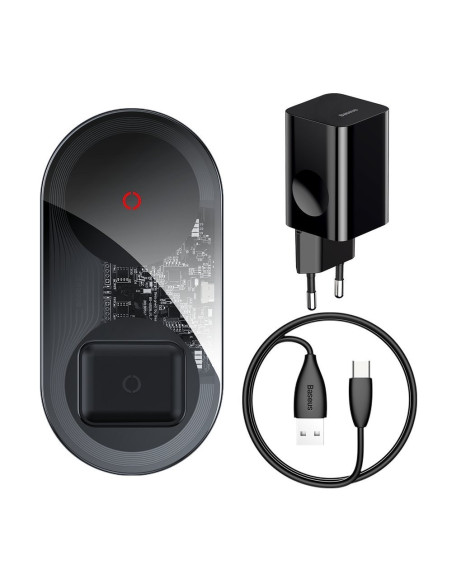 INCARCATOR wireless Baseus Simple 2 in 1 turbo edition Qi 24W