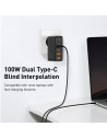 INCARCATOR retea Baseus GaN2 Pro, Quick Charge 3.0 100W, 2 x