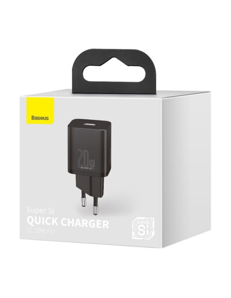 INCARCATOR retea Baseus Super Si, Quick Charge 20W, 1 x USB