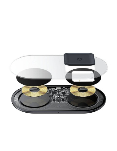 INCARCATOR wireless Baseus Simple 2 in 1 Qi 18W