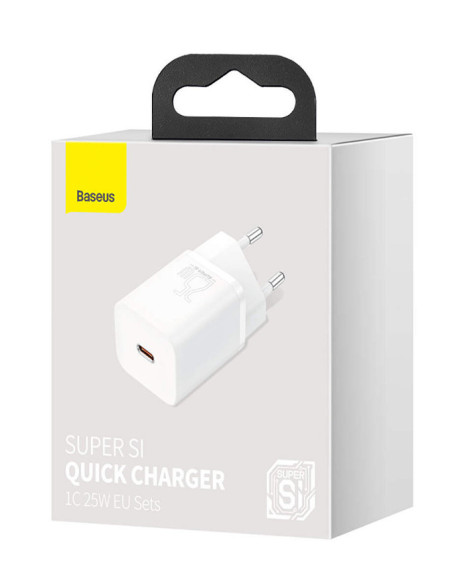 INCARCATOR retea Baseus Super Si, Quick Charge 25W, 1 x USB
