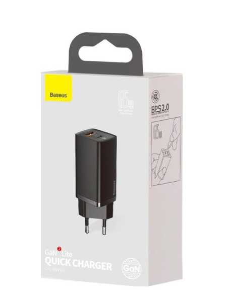 INCARCATOR retea Baseus GaN2 Lite, Quick Charge 65W, 1 x USB