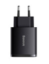 INCARCATOR RETEA Baseus Compact, Quick Charge 30W, 2 x USB