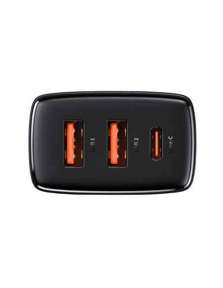 INCARCATOR RETEA Baseus Compact, Quick Charge 30W, 2 x USB