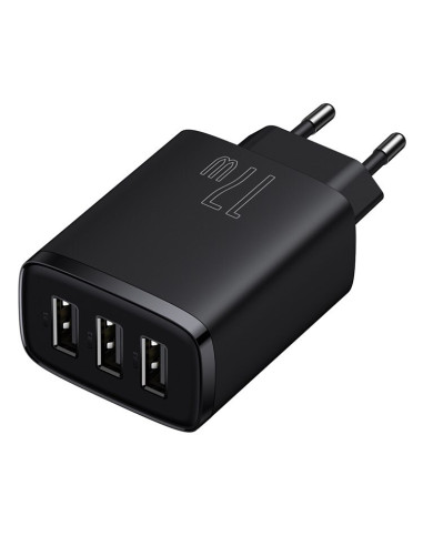 INCARCATOR retea Baseus Compact, Fast Charge 17W, 3 x USB
