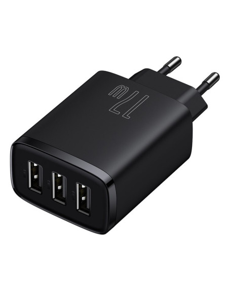 INCARCATOR retea Baseus Compact, Fast Charge 17W, 3 x USB