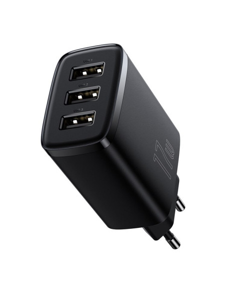 INCARCATOR retea Baseus Compact, Fast Charge 17W, 3 x USB