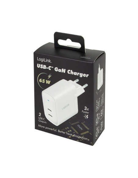 ALIMENTATOR retea 220V LOGILINK, universal, 2 x USB-C, maxim
