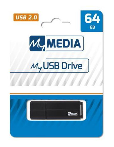 USB Flash Drive MyMedia, USB 2.0, 64GB, Negru "69263" (include