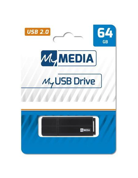 USB Flash Drive MyMedia, USB 2.0, 64GB, Negru "69263" (include