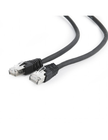 PATCH CORD S/FTP GEMBIRD Cat6a, LSZH, cupru, 2 m, negru, AWG27
