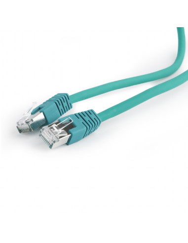 PATCH CORD S/FTP GEMBIRD Cat6a, LSZH, cupru, 1 m, verde, AWG27