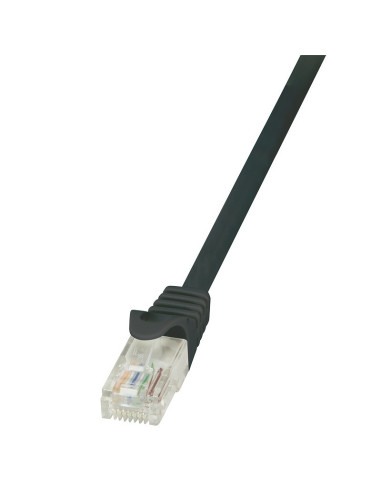 PATCH CORD UTP LOGILINK Cat5e, cupru-aluminiu, 0.25 m, negru