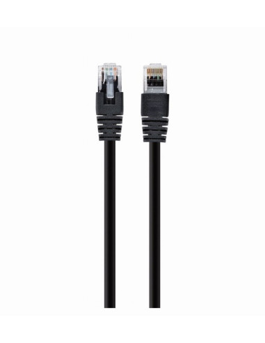 PATCH CORD UTP SPACER Cat5e, cupru-aluminiu, 0.25 m, negru