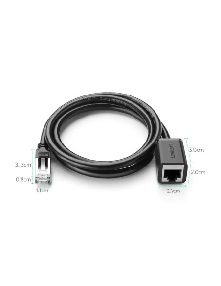 PATCH CORD UTP prelungitor Ugreen Cat6, "NW112", fire din