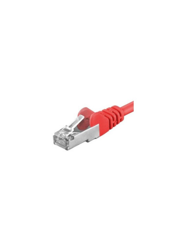 Patchcord SFTP RJ45-RJ45 Cat.6A, 0.5m, rosu