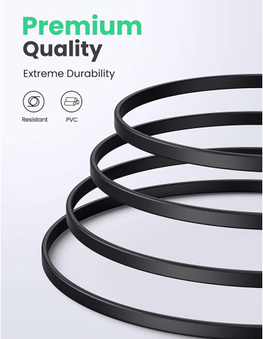PATCH CORD U/FTP Ugreen Cat8, "NW134" fire din cupru, flat PATCH CORD U/FTP Ugreen Cat8, "NW134" fire din cupru, flat