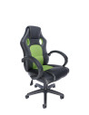 SCAUN GAMING SPACER imitatie piele & material textil, black &
