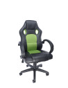 SCAUN GAMING SPACER imitatie piele & material textil, black &